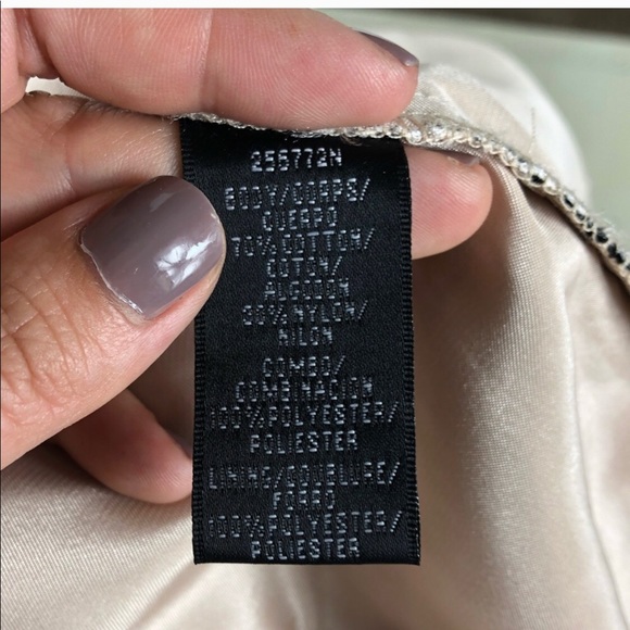 JS Boutique Black Beaded Lace Formal Dress size 12 - Picture 6 of 6